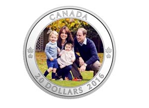 2016 Canada $20 A Royal Tour Fine Silver Coin